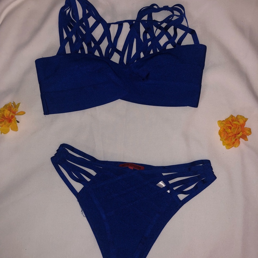 WOW Couture deep blue bikini set